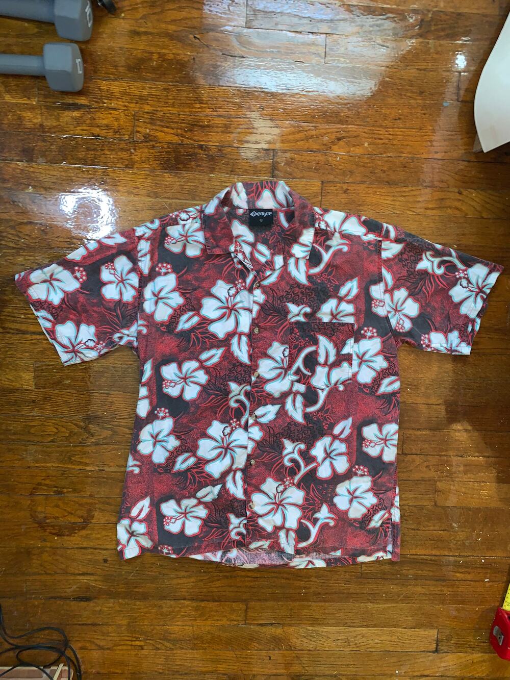 Vintage Enyce Floral Button Up Shirt Large Y2K Hip Hop